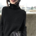 thumbnail image 1 of Pull pour Femmes Col Roulé Tendance 2022 Nouveau Haut de Mode Automne et Hiver Pull Coréen Tricoté, 1 of 6