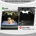 thumbnail image 4 of DISNIMO SUV Cargo Liner for Dogs Hummingbird Flower Butterfly Print Non-Slip Backing Cargo Cover Machine Washable Trunk Protector Mat Heavy Duty Rear Trunk Liner Universal Fits for All Season, 4 of 7