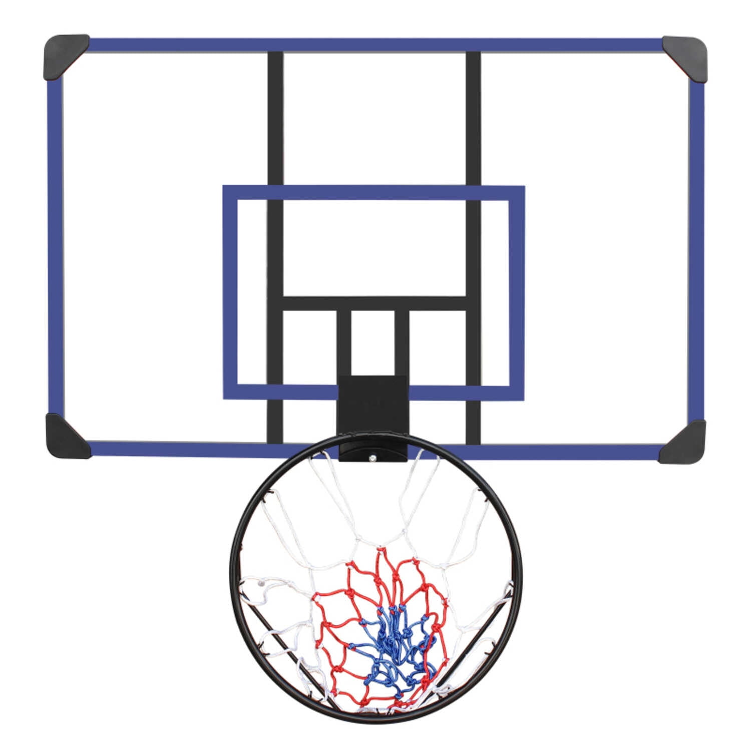 Wall-mounted Basketball 45 X 29 Inches Shatterproof Back, Folding Hoop, Durable Hoop All-weather Mesh for Indoor and Outdoor Use