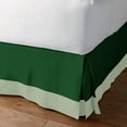 thumbnail image 2 of D.N.G. BEDDINGS 1 Piece Split Corner Two Tone Tailored Bed Skirt, Twin Size 6 Inch Deep Pocket, 800 Thread Count, 100% Egyptian Cotton, Solid Green/Light Sage Color., 2 of 3
