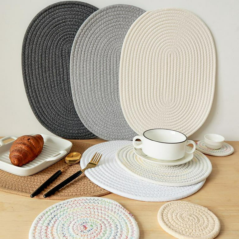 European Kitchen Towel Placemat Thickened Cotton Cup Cloth Mat for
