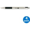 Zebra F-301 Retractable Ballpoint Pen, Black Ink, Fine, 4 Count