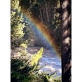thumbnail image 2 of Coppel, Anna 25x32 Black Ornate Wood Framed with Double Matting Museum Art Print Titled - Stream and Rainbow Collide, 2 of 4