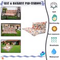 thumbnail image 5 of XXLYY Porch Swing Cushions, Waterproof Swing Replacement Cushions with Backrest and Ties, Garden Bench Seat Cushion, Outdoor Porch Patio Swing Non-Slip Chairs Pad, 5 of 6