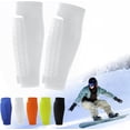 thumbnail image 1 of Pair Pack: Ski Shin Guards & Shin Pads — Calf Compression Sleeves with Honeycomb Padding — Suitable for Children, Teens, and Adults; Breathable, Lightweight Sports Protective Gear, 1 of 7