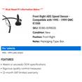 thumbnail image 2 of Front Right ABS Speed Sensor - Compatible with 1995 - 1999 GMC K1500 1996 1997 1998, 2 of 2