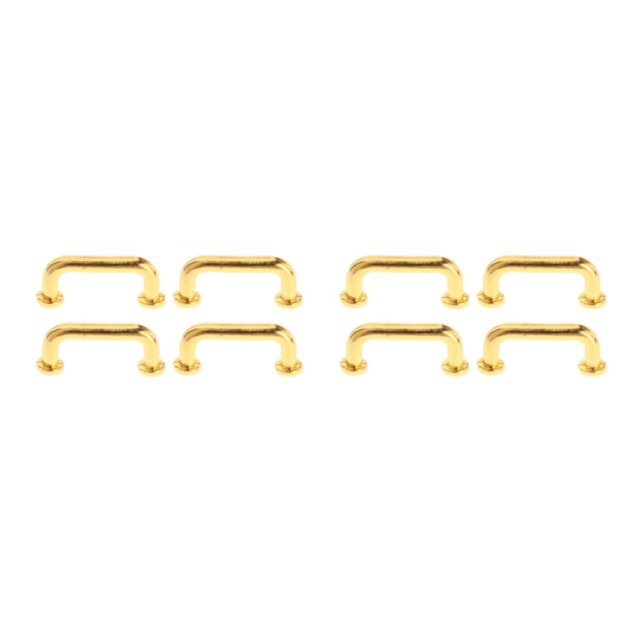 maskred Arch Shape Pulls for Gate Closet 4Pcs Modern and Functional Gold Large 4 Pcs 2Set
