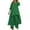 Green, variant on Linen Blend Asymmetrical 2 Piece Set for Women, Round Neck Long Sleeve Tunic with Wide Leg Pants, Fall Casual Outfit, 2 Piece, S-XXL Plus Size Friendly
