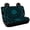 Teal Mandala Pattern, variant on FUIALDOLG Dragonfly Floral Full Wrap Car Seat Cover for Car Interior Automotive, Comfortable Rear Bench Seat Covers Stretch Car Back Seat Cover Protectors