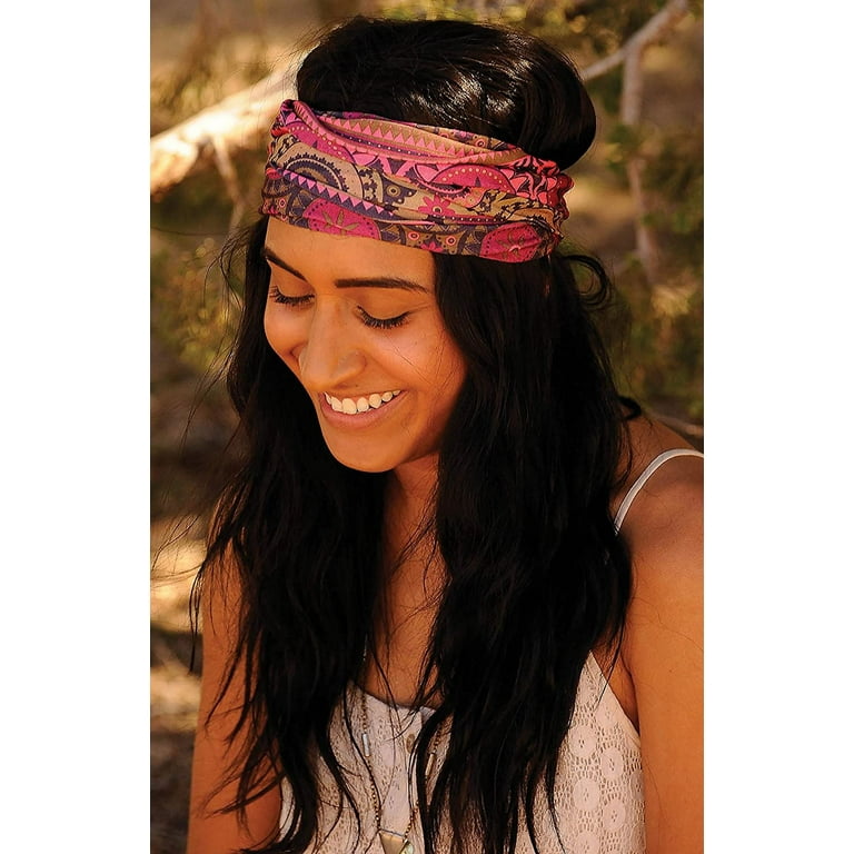wide headband red floral wide headband red floral