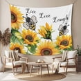thumbnail image 2 of Sunflower Bee Tapestry for Bedroom Wall Hanging Tapestry, Vintage Yellow Floral Farmhouse Watercolor Ceiling Backdrop Tapestries Poster Blanket Wall Decor for Teens Room Living Room Dorm 39" x 59", 2 of 8