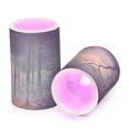 thumbnail image 7 of Yayeee Flameless Candles with Remote Flickering Battery Operated Multi Color Changing, Retro Forest, 7 of 7