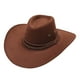 thumbnail image 1 of Fdelink - Sombrero unisex transpirable de vaquero, estilo occidental, informal, de verano, para adultos, color café, 1 of 2