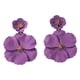 thumbnail image 3 of Pendientes colgantes Fernando de flores Violeta, 3 of 8