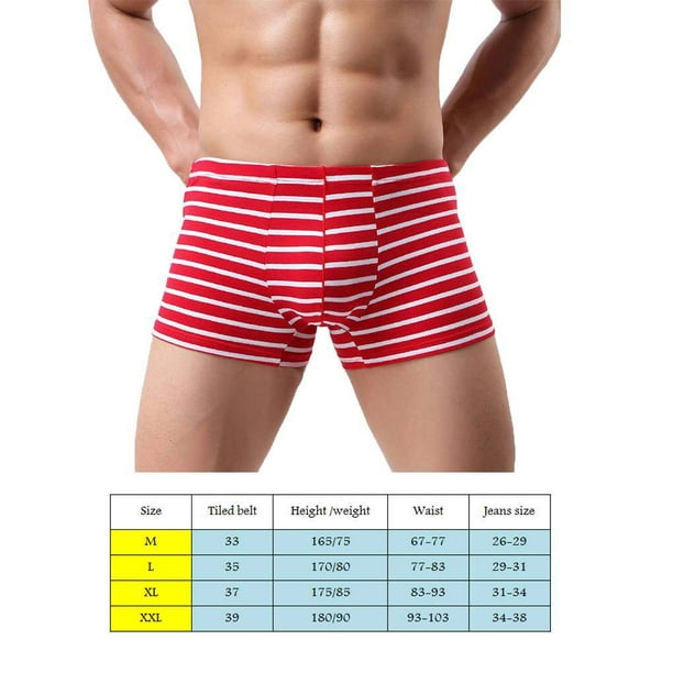 Men's Underwear U-Waisted Cotton Sport Boxer Shorts Briefs Panties  Underpant BOX