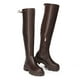 thumbnail image 2 of Dream Pairs - Botas altas hasta el muslo con plataforma por encima de la rodilla para mujer, botas altas largas y elásticas con suela gruesa suave SDOB 222W Dream Pairs SDOB222W, 2 of 4