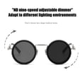 thumbnail image 3 of Xinwanna Adjustable Tint Polarized Sunglasses 1-9 Gear Round Glasses with ND Filter Lenses for Men UV Protection Eyewear for Beach Travel (Black Silvery), 3 of 13