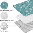 thumbnail image 5 of Blue Christmas Snowflake and Star Pattern Bathroom Rugs Sets 3 Piece,Toilet Cover Set,Absorbent Non Slip Bathroom Mats Sets with U-Shaped Contour Rug Toilet Rug Set, 5 of 5