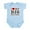 Sky Blue, variant on CafePress - I Love My Big Brother Infant Bodysuit - Baby Light Bodysuit, Size Newborn - 24 Months
