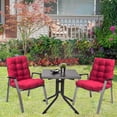thumbnail image 2 of Cojín para silla mecedora de 2 piezas, cojín para asiento/respaldo con lazos, juego de cojines para tumbona, cojín acolchado para silla de Patio Cisea (hy), 2 of 5