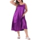 thumbnail image 1 of Camisones de talla grande Agnes Orinda para mujeres, pijamas de satén con escote en V, vestido sin mangas, ropa de dormir 4X púrpura, 1 of 6