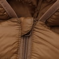 thumbnail image 6 of 1-6Y Toddler Boys Girls Winter Warm Hooded Puffer Coat Jacket Kids Casual Zipper Thickened Snow Clothes Overcoat Outerwear With Pockets, 6 of 8