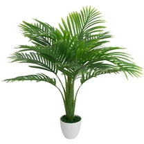 Northlight Artificial Areca Palm Tree in a Textured Lined Pot - 36"