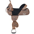 thumbnail image 2 of HILASON Western Horse Saddle Treeless American Leather Barrel Racing | for Horses, 2 of 3