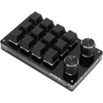 thumbnail image 1 of HUGFEGWE Small Left Mechanical Gaming Keyboard 12 Keys Programmable Keyboard Programmable Keypad Black, White Gaming Keyboard (All Black) CA919-165620, 1 of 8