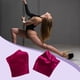 thumbnail image 3 of Fundas de 2 piezas para zapatos de pole dance, fundas de terciopelo, antiabrasión, Rojo L, 3 of 4