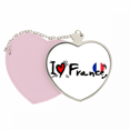 thumbnail image 1 of Bolsa De Viaje Unbranded Me Encanta Francia Palabra Bandera Amor Corazón Ilustración Rosa 6 cm x 6 cm, 1 of 4
