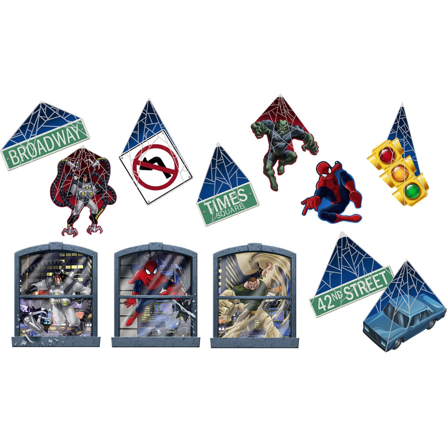 Ultimate Spider-Man Marvel Superhero Birthday Party Room Decoration Kit