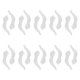 thumbnail image 1 of 10 pares de fundas de silicona antideslizantes para gafas de sol (blanco), 1 of 7