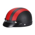 thumbnail image 1 of Casco de Bicicleta PU Cuero Absorción de Choque Transpirable Casco de Patineta Portátil de Verano para Motos para Patinar Bicicleta de Montaña Rojo negro, 1 of 8
