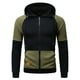 thumbnail image 3 of pstuiky manga larga para hombre, Sudadera informal con cremallera y retazos para hombre, ropa de trabajo a la moda, sudadera con capucha, blusa deportiva para entrenamiento xl, 3 of 4