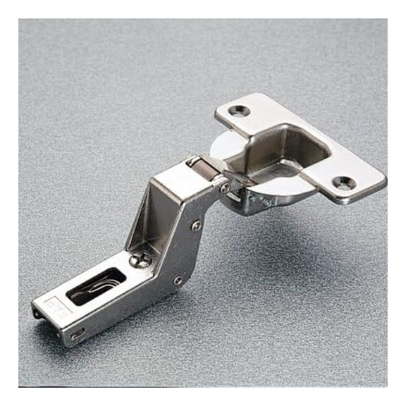 94 Degree Hinges - Self Closing Door Hinges 1 1/2 Inch Thick - Screw On Inset Hinges 40mm Cup - Hidden Cabinet Hinges Series F