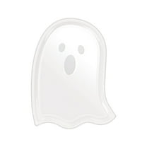 Farmhouse Ghost Serving Trays - Dessert Ghost Candy Snack Plates, Serving Platters for Halloween Party Decor - C