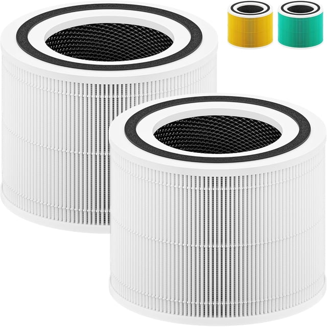 2 Pack Replacement Filter for 240 Air Purifier, 3-in-1 High-Efficiency Filtration with Activated Carbon