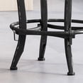thumbnail image 3 of GDF Studio Eulah Modern Industrial Fir Wood Adjustable Swivel Barstool, Natural and Black Brushed Silver, Set of 2, 3 of 9