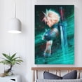 thumbnail image 3 of Game Poster Final Anime Fantasy 7 Rebirth Art Game Posters Cloud (1) Wall Art Poster Gifts Bedroom Prints Home Decor Hanging Picture Canvas Painting Posters 12x18inch(30x45cm), 3 of 6