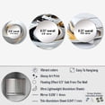 thumbnail image 4 of Designart "Abstract Minimalism in Black, Yellow, and White II" Abstract Round Mirror Set of 3 - Modern Gold Hallway Round Mirror Wall Decor Set, 4 of 5