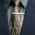 thumbnail image 4 of DESIGNICE 2pcs Men Tie Clip Metal Silver Tone Simple Necktie Tie Bar Clasp Clip Clamp Pin Accessories, 4 of 4