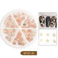 thumbnail image 1 of Nail Art Decorations, Fashion 3D Hollow Metal Heart Rose Moon Star Butterfly Bow Knot Shape False Nail Sequins Accessory for Manicure Nail Art DIY Nail Salon, 1 of 8