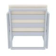 thumbnail image 6 of Compamia Mykonos Patio Club Chair in Silver finish with Natural Cushions, 6 of 8