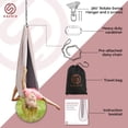 thumbnail image 4 of Savoiz - Therapy Swing for Kids - Durable, Adjustable & Easy Install - Suitable for Indoor/Outdoor Use - Soothing for Sensory Processing Disorder & Special Needs - Pink/Light Grey, 4 of 5