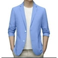 thumbnail image 4 of 2025 Men's Blazers & Suit Jackets Spring Summer Men's Lightweight Men's Suit Jackets Summer Suit Jacket Casual Mens Suits Big and Tall Stretch Slim Fit Button Navy for, 4 of 4
