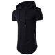 thumbnail image 1 of Hombres Sólido Manga Larga Casual Con Capucha Doble Lado Cremallera Camiseta Manga Corta Recta Moda Personalidad Top Pompotops  oipoqjl52090, 1 of 1