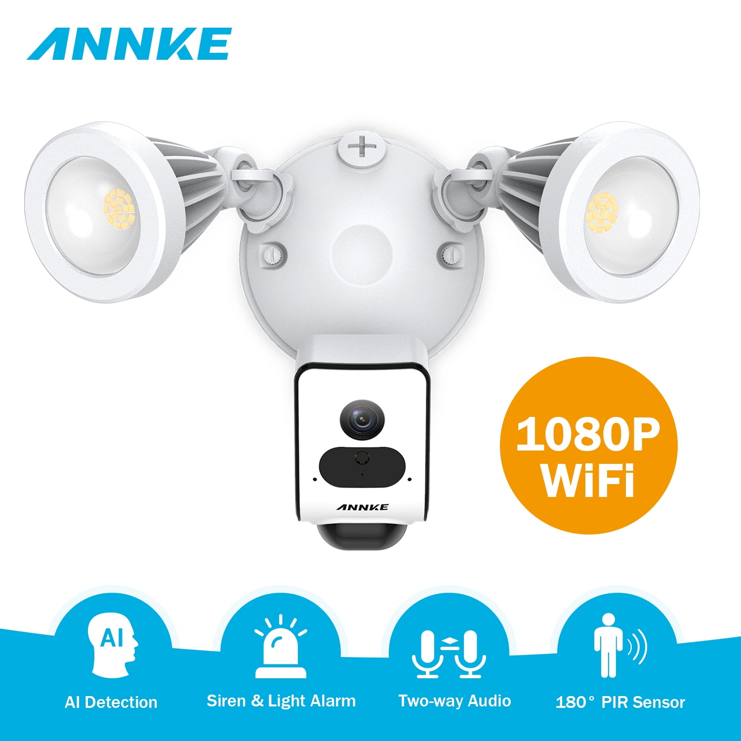 ANNKE 1080P WiFi Floodlight Security Camera with Jordan Ubuy - Main Image