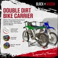 thumbnail image 2 of Black Widow Dual Motorcycle Carrier with Loading Ramp for 2" Hitch, 600 Pound Capacity, 2 of 9