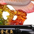 thumbnail image 4 of LAMIRO Arowana Ornament Statue, Lucky Fish Figurine, Feng Shui Wealth Golden Dragon Fish, Office Feng Shui Decor, Gift for Business Opening, Red Home Decoration, 4 of 7